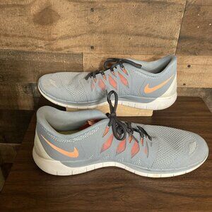 Nike Free 5.0 Men's Gray Running Shoes Size 14 642198-008 Gym Training Lifting